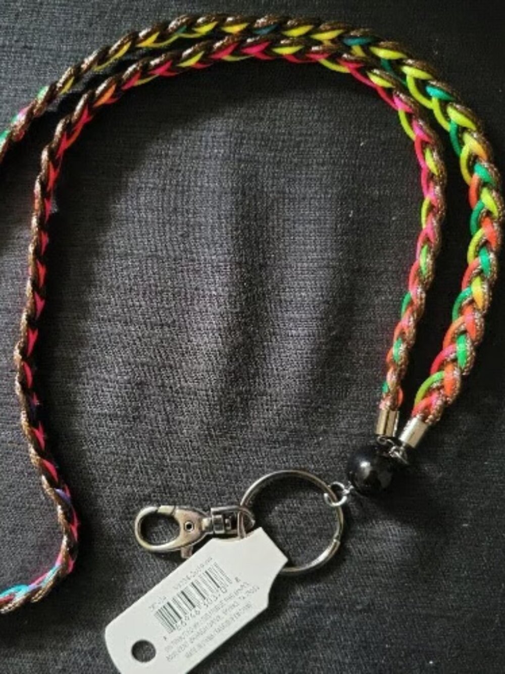 Colorful Festival Event Beaded Braided Lanyards